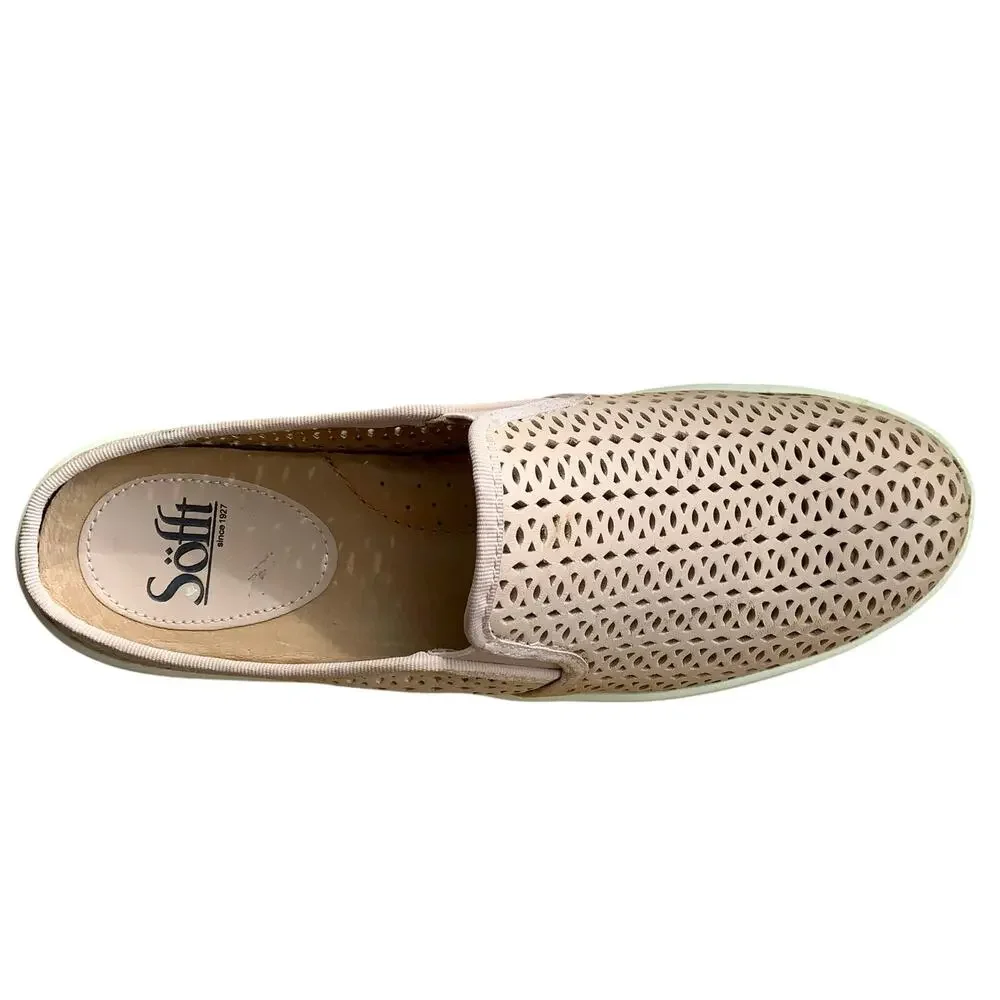 SOFFT Women’s Slip-On Leather Sneaker Padded Slides Somers II Taupe/Blush SIZE 9 - Picture 14 of 14